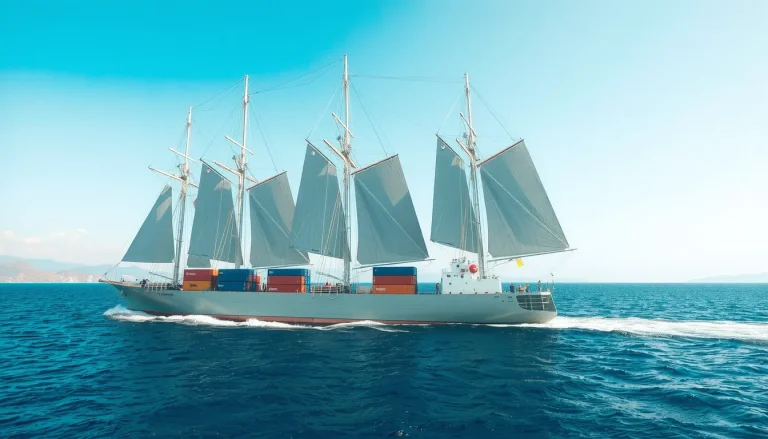 Porte-conteneur à voile : la révolution du fret maritime décarboné