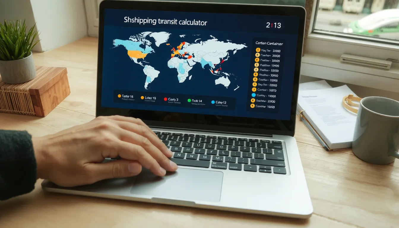 temps trajet porte conteneur